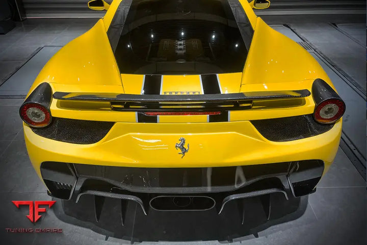 FERRARI 458 COUPE & SPIDER VT STYLE CARBON FIBER TRUNK SPOILER BSD
