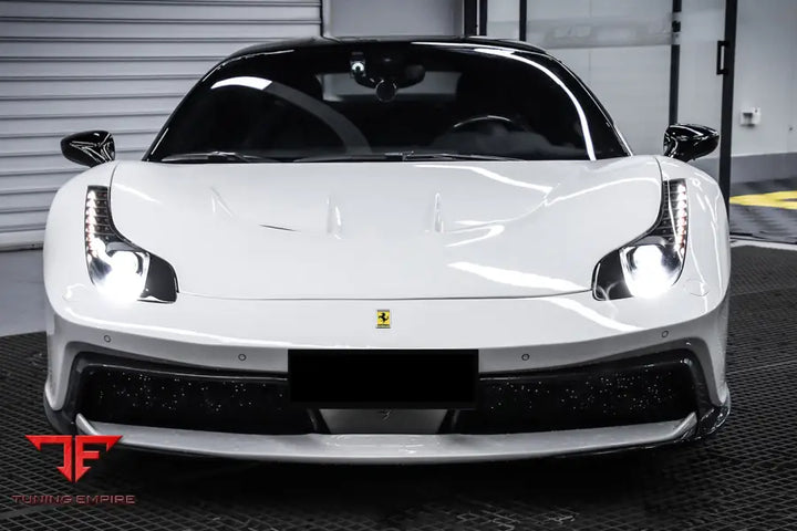 FERRARI 458 COUPE & SPYDER BKSS STYLE CARBON FIBER HOOD AND PARTIAL CARBON FIBER FRONT BUMPER BSD
