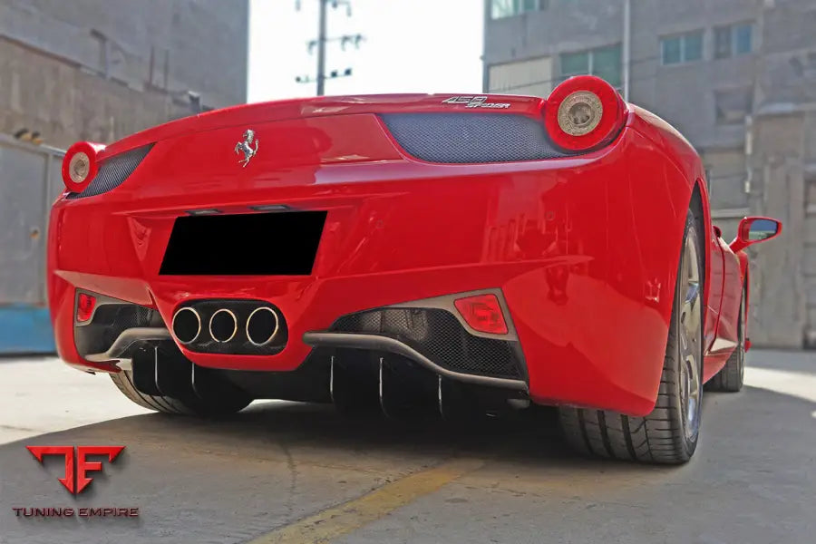 FERRARI 458 COUPE SPYDER CARBON FIBER REAR DIFFUSER BSD