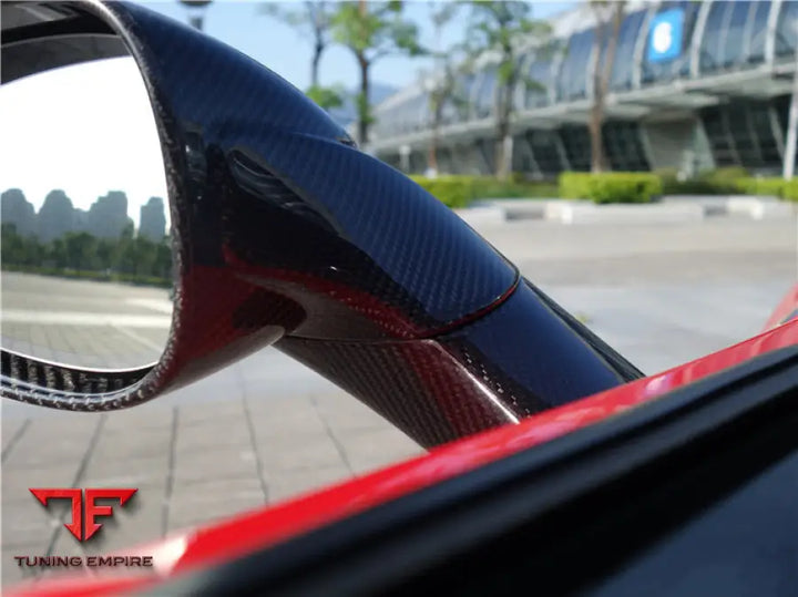 FERRARI 458 COUPE SPYDER SPECIALE DRY CARBON FIBER MIRROR HOUSING REPALCEMENT BSD