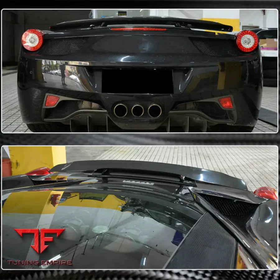 FERRARI 458 ITALIA GT3 CARBON FIBER REAR TRUNK SPOILER 2011-2013Y
