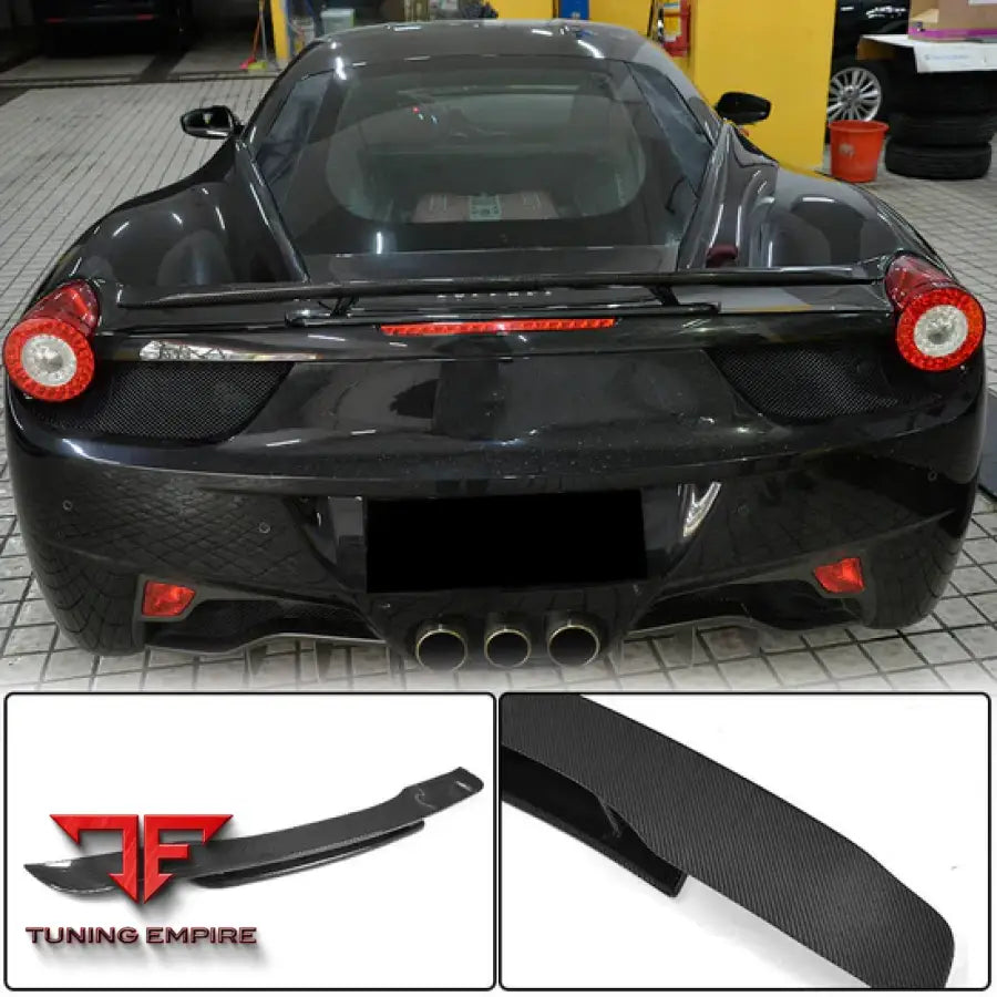 FERRARI 458 ITALIA GT3 CARBON FIBER REAR TRUNK SPOILER 2011-2013Y