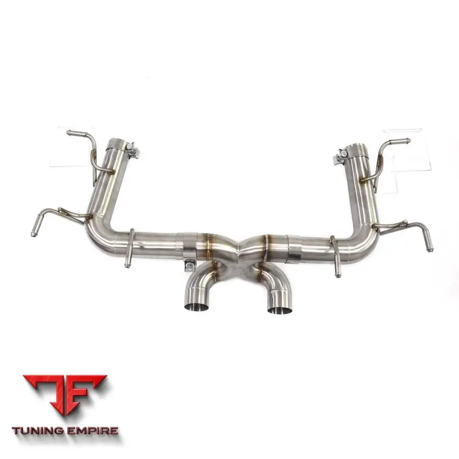 FERRARI 458 ITALIA STAINLESS STEEL CATBACK RAZOR EXHAUST WITHOUT MUFFLER VALVE