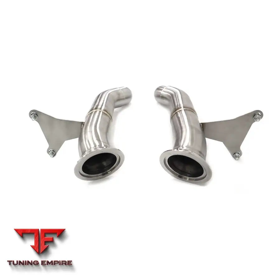 FERRARI 458 ITALIA STAINLESS STEEL RAZOR EXHAUST DOWNPIPE