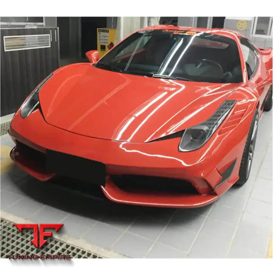 FERRARI 458 SPECIALE COUPE CARBON FIBER FRONT BUMPER VENTS 2014-2015Y