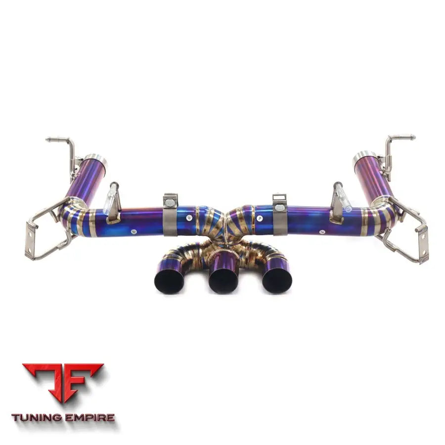 FERRARI 458 TITANIUM CATBACK RAZOR EXHAUST WITH MUFFLER VALVE