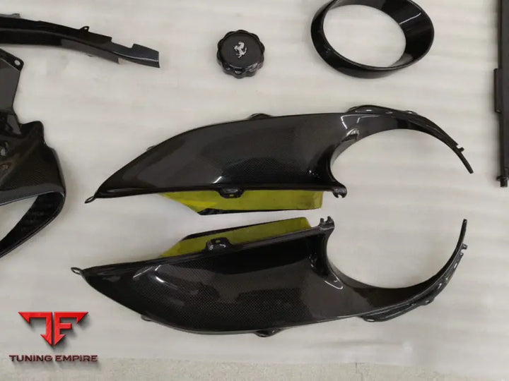 FERRARI 488 CARBON FIBER INTERIOR AND ENGINE BAY PARTS