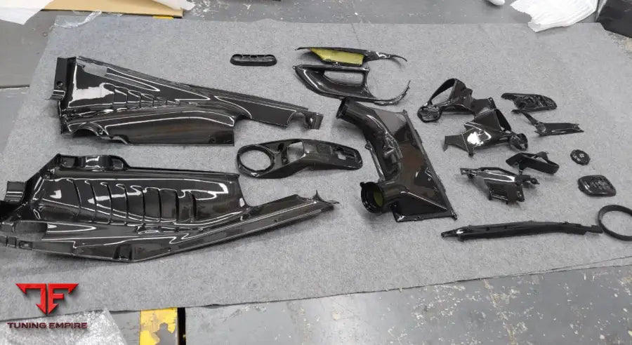 FERRARI 488 CARBON FIBER INTERIOR AND ENGINE BAY PARTS