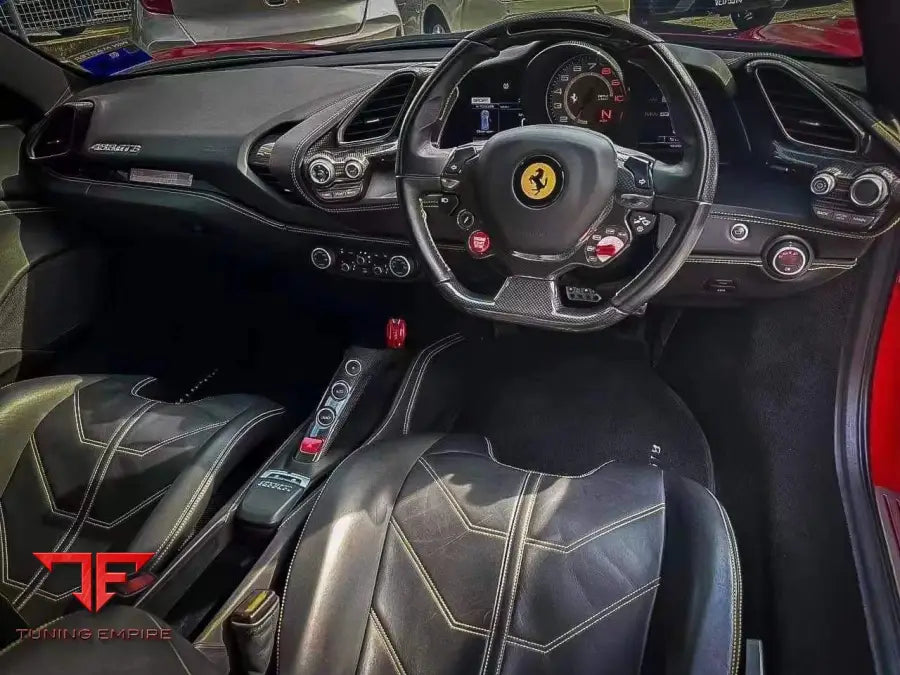 FERRARI 488 CARBON FIBER INTERIOR AND ENGINE BAY PARTS