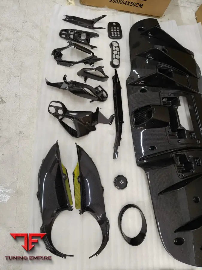 FERRARI 488 CARBON FIBER INTERIOR AND ENGINE BAY PARTS