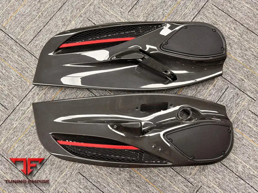 FERRARI 488 PISTA CARBON FIBER DOOR INSERTS