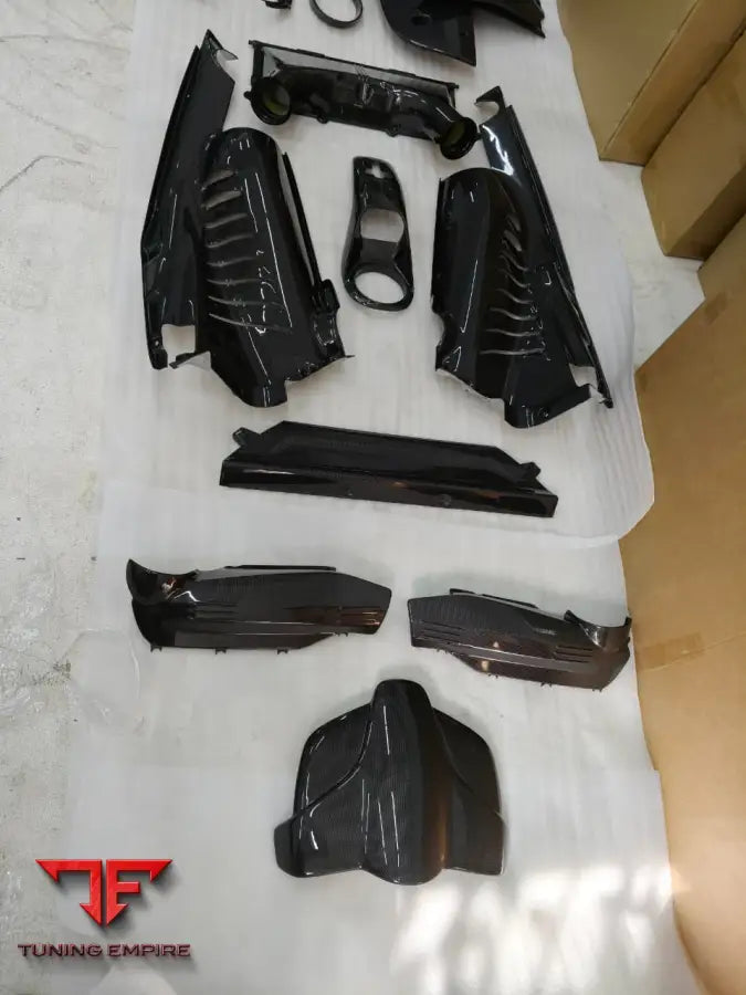 FERRARI 488 CARBON FIBER INTERIOR AND ENGINE BAY PARTS