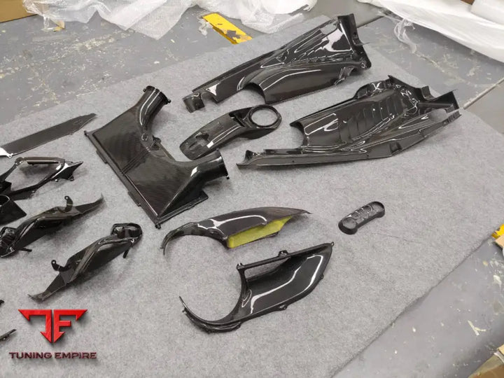 FERRARI 488 CARBON FIBER INTERIOR AND ENGINE BAY PARTS
