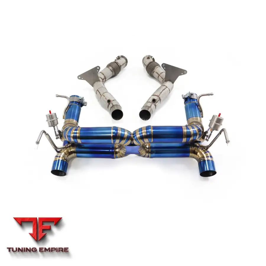 FERRARI 488 GTB 3.9T CATBACK RAZOR EXHAUST DOWNPIPE WITH MUFFLER VALVE