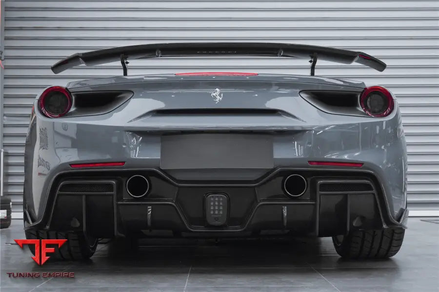 FERRARI 488 GTB IMP-PERFORMANCE CARBON FIBER TRUNK SPOILER WING BSD
