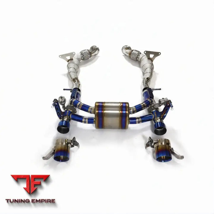 FERRARI 488 GTB/PISTA F142M 3.9T CATBACK RAZOR EXHAUST DOWNPIPE WITH MUFFLER VALVE