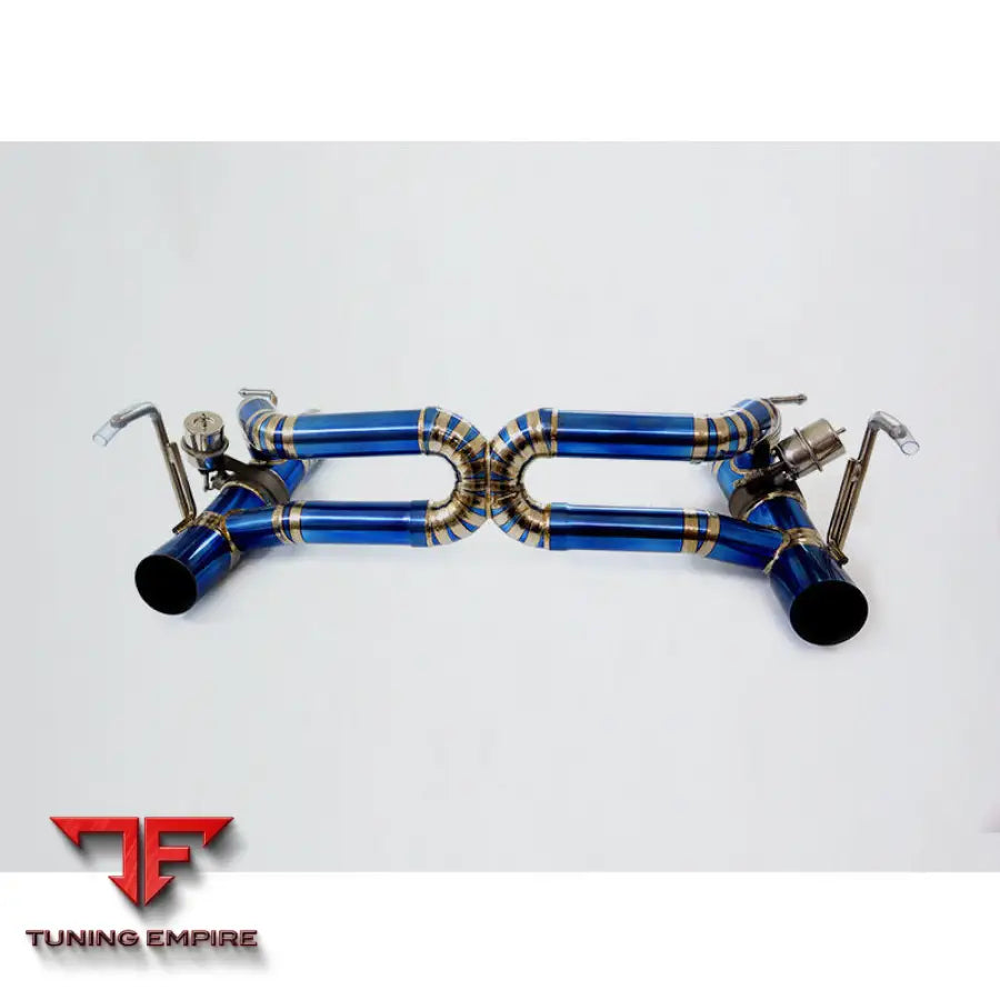 FERRARI 488 GTB/Pista F142M 3.9T TITANIUM CATBACK RAZOR EXHAUST WITH MUFFLER VALVE