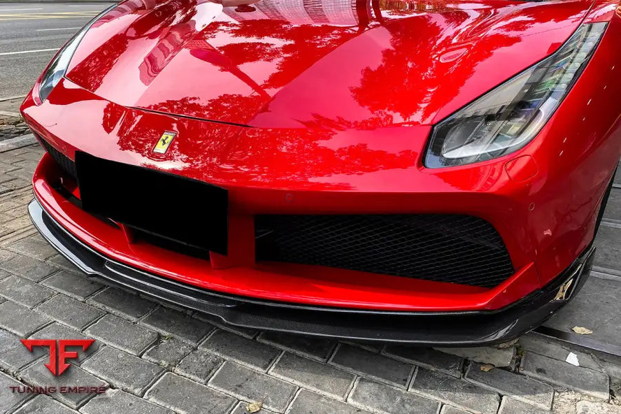 FERRARI 488 GTB RS STYLE CARBON FIBER FRONT LIP BSD