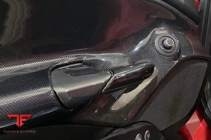 FERRARI 488 GTB & SPYDER CARBON FIBER DOOR HANDLE INTERIOR BSD