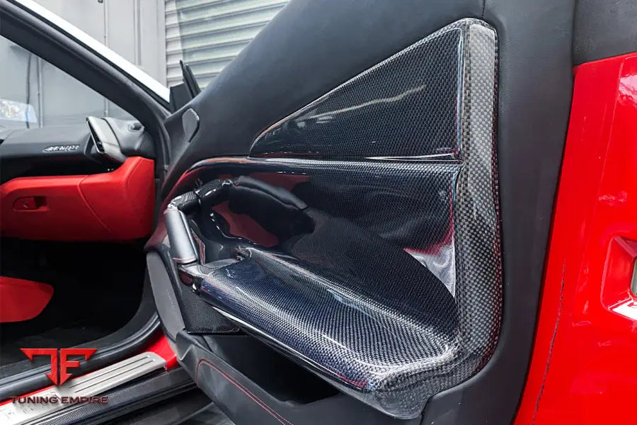 FERRARI 488 GTB & SPYDER CARBON FIBER DOOR PANEL INTERIOR BSD