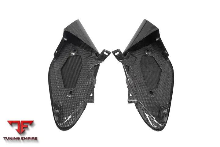 FERRARI 488 GTB & SPYDER DRY CARBON FIBER SIDE AIR INTAKE FINS BSD