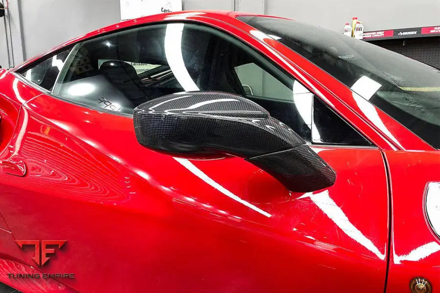 FERRARI 488 GTB SPYDER OE STYLE CARBON FIBER MIRROR REPALCEMENT BSD