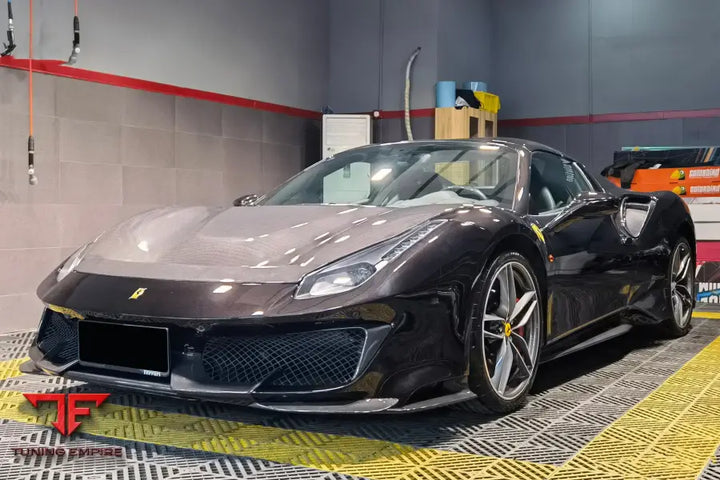 FERRARI 488 GTB & SPYDER PISTA STYLE FRONT BUMPER SET W/HOOD BSD