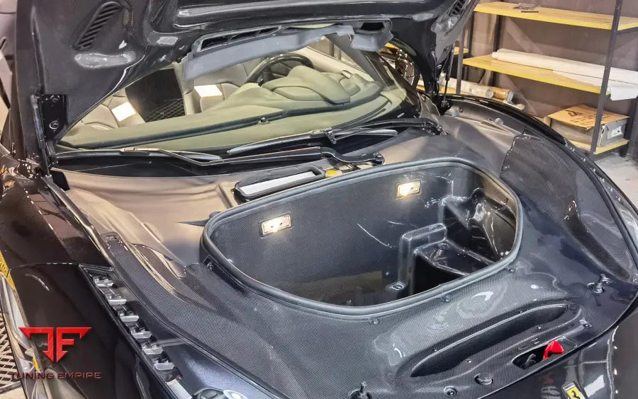 FERRARI 488 GTB & SPYDER PISTA STYLE FRONT BUMPER SET W/HOOD BSD