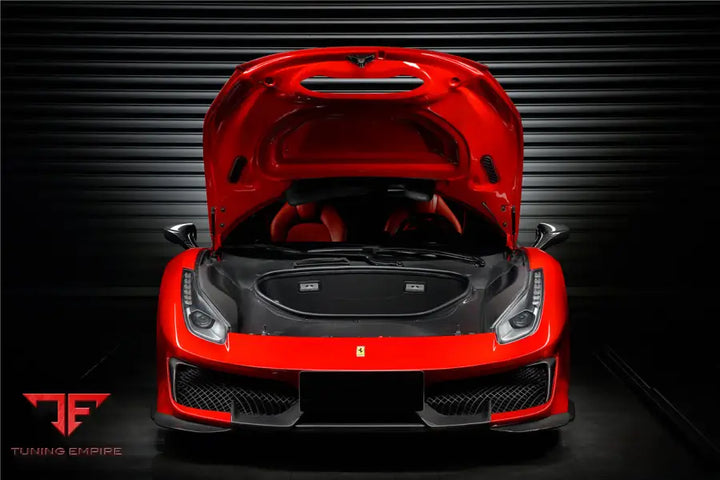 FERRARI 488 GTB & SPYDER PISTA STYLE FRONT BUMPER SET W/HOOD BSD