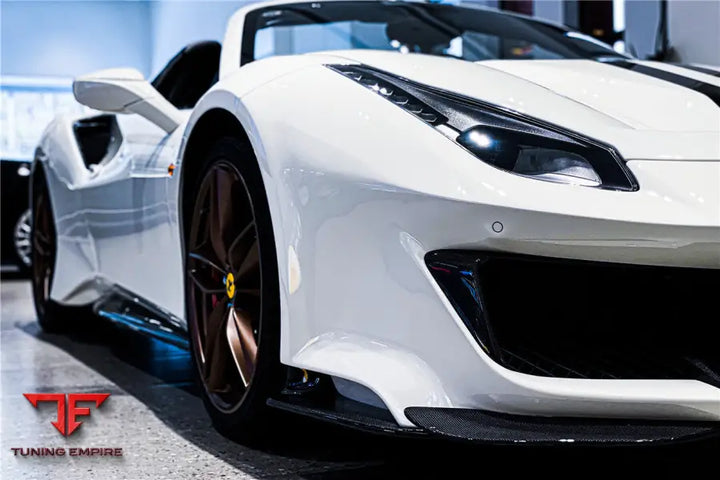 FERRARI 488 GTB & SPYDER PISTA STYLE FRONT BUMPER SET W/HOOD BSD