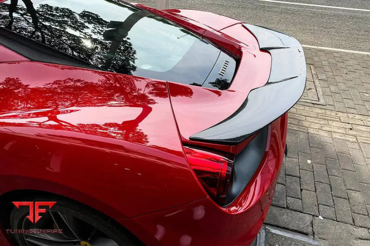 FERRARI 488 GTB VRS STYLE CARBON FIBER TRUNK SPOILER BSD
