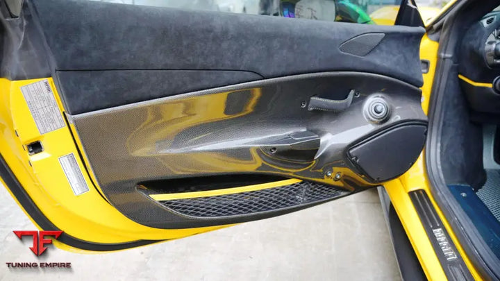FERRARI 488 PISTA CARBON FIBER DOOR INSERTS