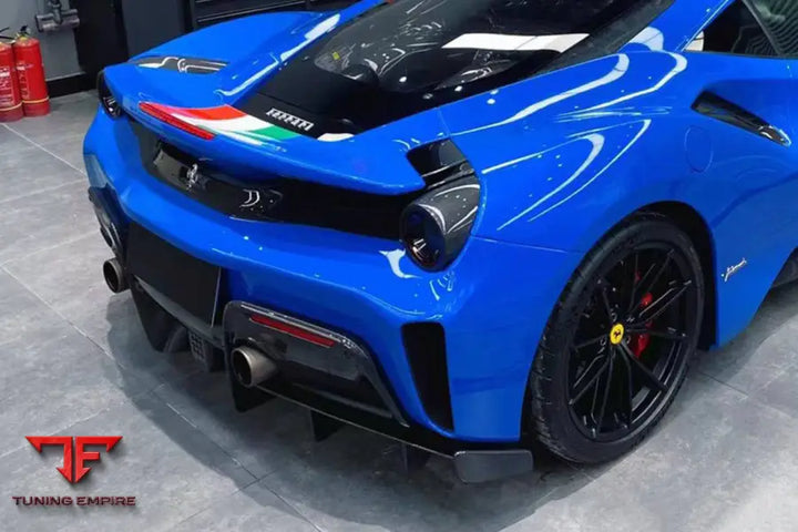 FERRARI 488 PISTA OEM STYLE CARBON FIBER REAR DIFFUSER BSD