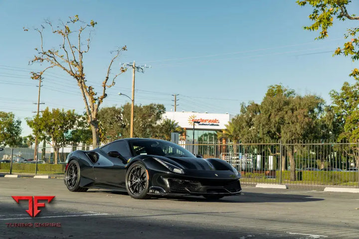 FERRARI 488 PISTA FORGED WHEELS AND EXHAUST SYSTEM