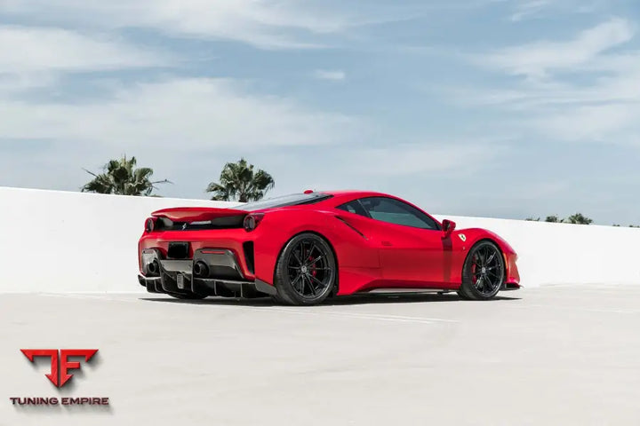 FERRARI 488 PISTA FORGED WHEELS AND EXHAUST SYSTEM