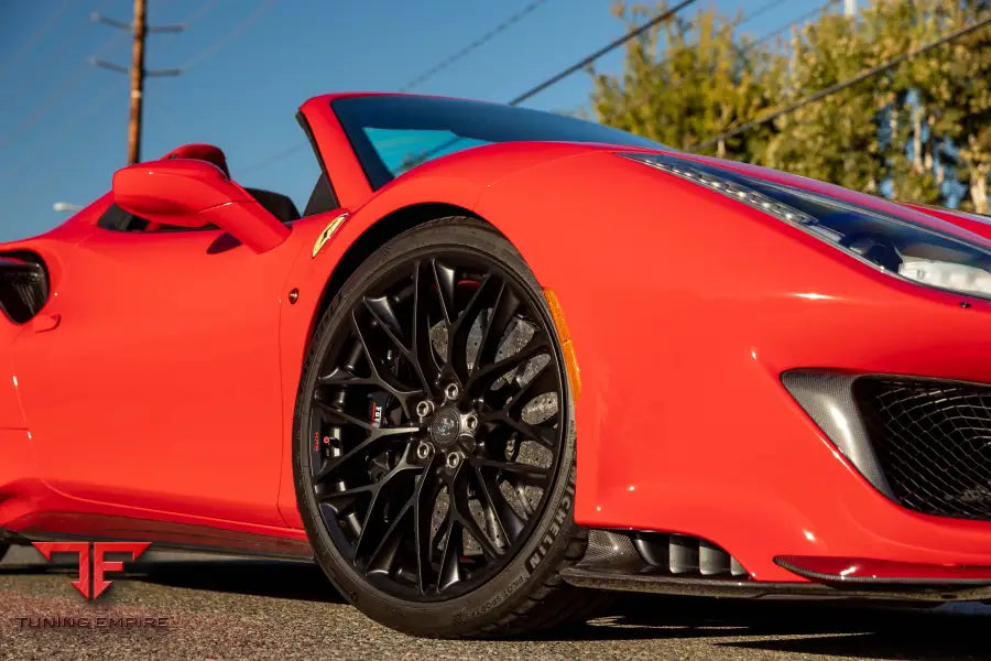 FERRARI 488 PISTA FORGED WHEELS AND EXHAUST SYSTEM