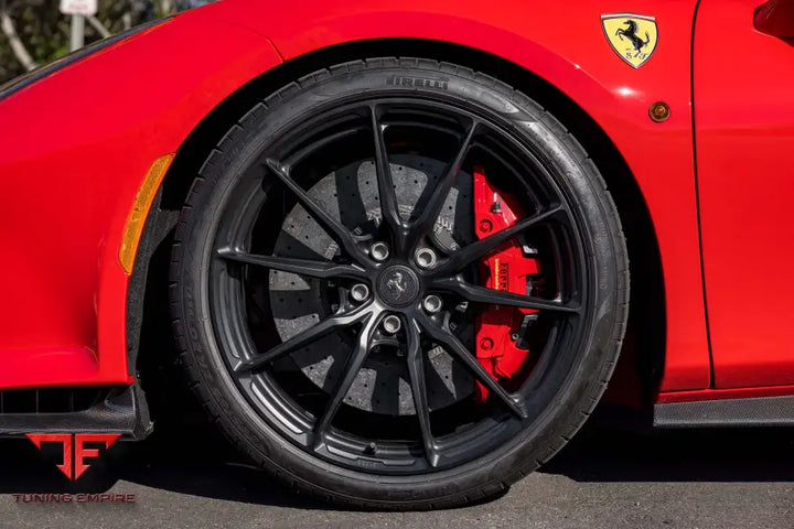 FERRARI 488 PISTA FORGED WHEELS AND EXHAUST SYSTEM