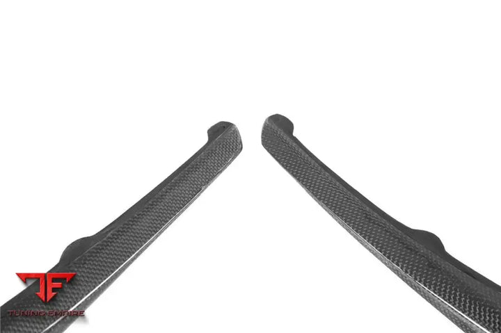 FERRARI 488 PISTA OEM STYLE CARBON FIBER FRONT BUMPER VENT CANARDS BSD