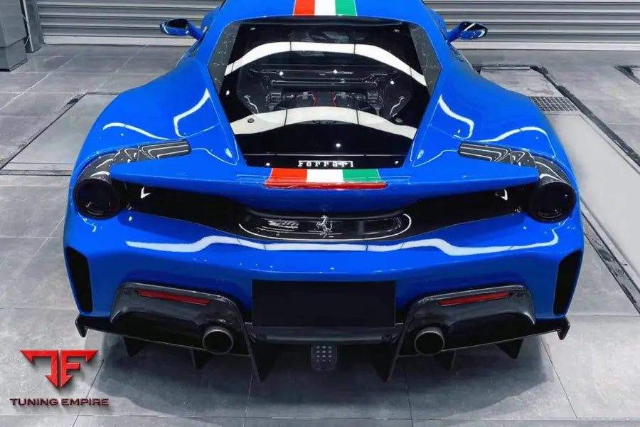 FERRARI 488 PISTA OEM STYLE CARBON FIBER REAR DIFFUSER BSD