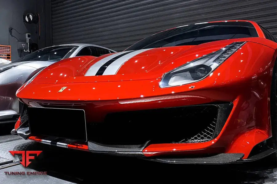 FERRARI 488 PISTA OEM STYLE PART CARBON FIBER FRONT BUMPER BSD