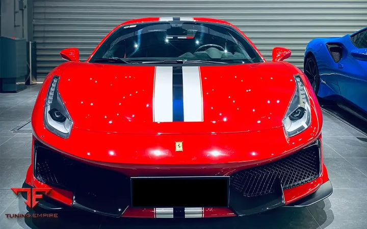 FERRARI 488 PISTA PARTIAL CARBON FIBER FRONT BUMPER BSD