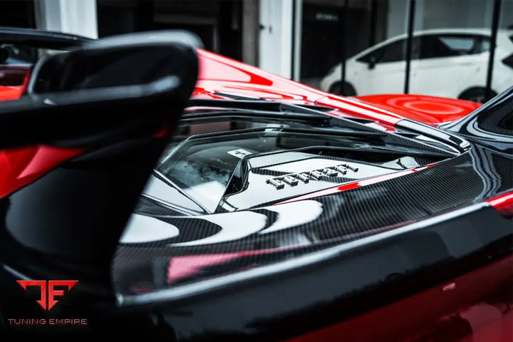 FERRARI 488 SPYDER MSY STYLE CARBON FIBER ENGINE HOOD BSD
