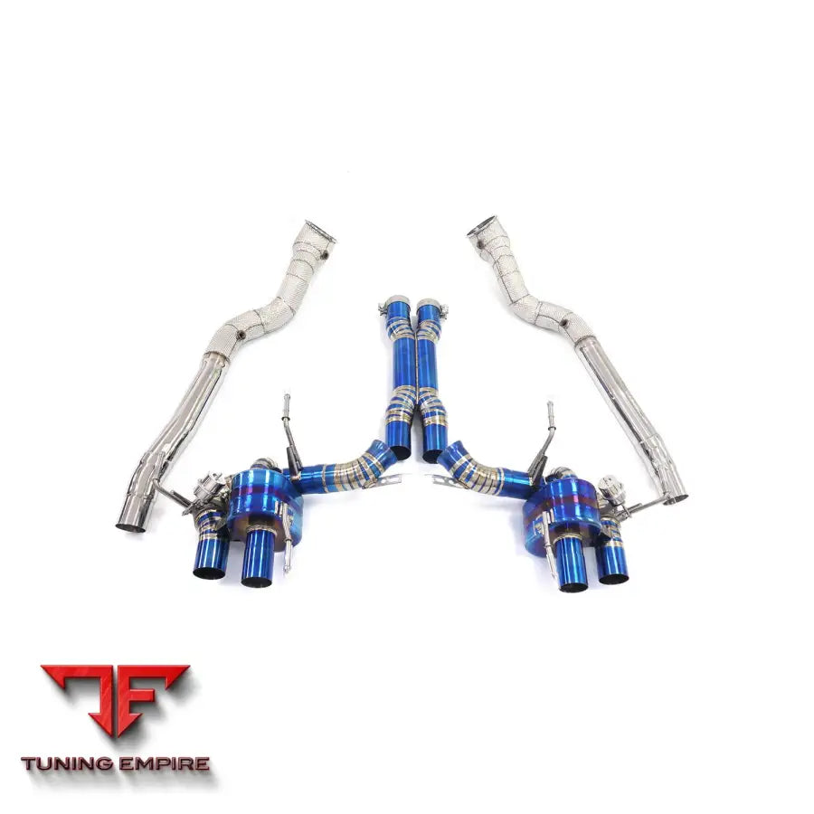 FERRARI 812 6.5L TITANIUM CATBACK RAZOR EXHAUST DOWNPIPE WITH MUFFLER VALVE