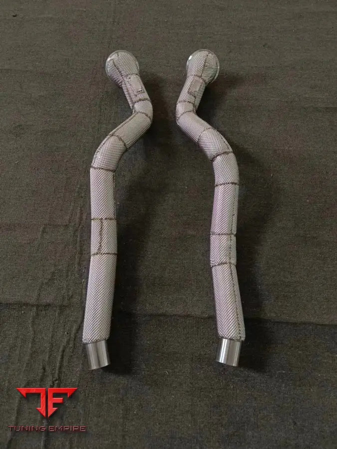 FERRARI 812 CATLESS DOWNPIPE WITH HEAT SHIELD