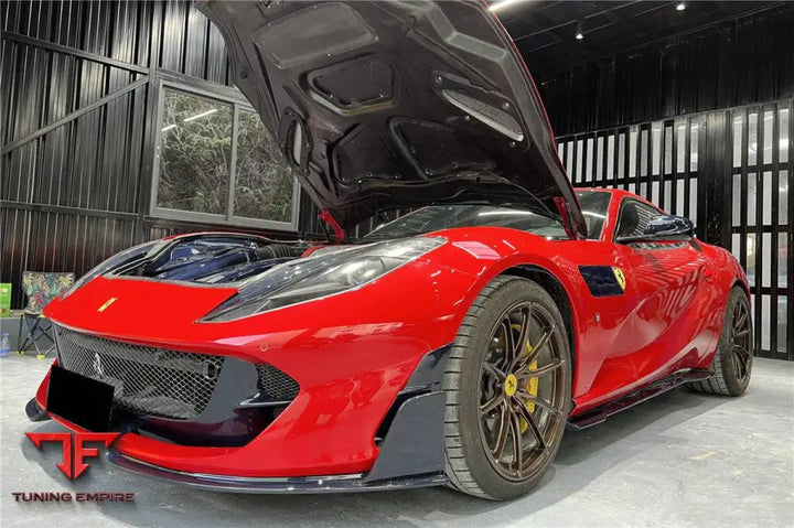FERRARI 812 SUPERFAST & GTS MSY STYLE DRY CARBON FIBER FRONT BUMPER AIR VENT BSD