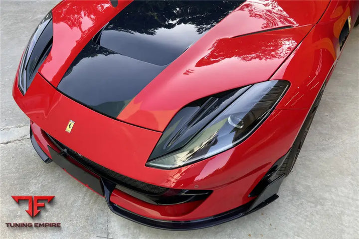 FERRARI 812 SUPERFAST GTS MSY STYLE DRY CARBON FIBER FRONT BUMPER SIDE VENTS BSD