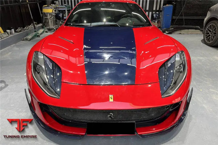 FERRARI 812 SUPERFAST & GTS MSY STYLE DRY CARBON FIBER FRONT LIP BSD