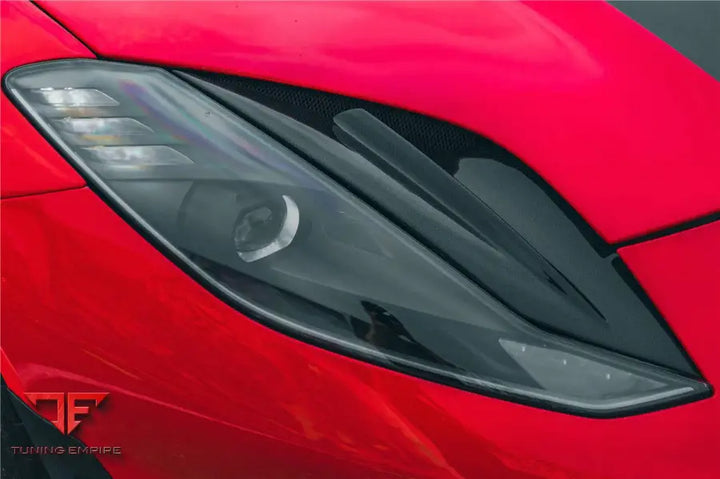 FERRARI 812 SUPERFAST & GTS MSY STYLE DRY CARBON FIBER HEADLIGHTS AIR VENTS BSD