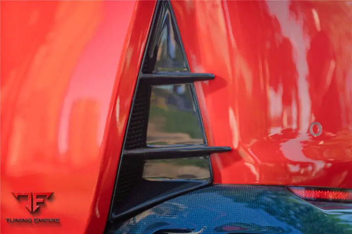 FERRARI 812 SUPERFAST & GTS MSY STYLE DRY CARBON FIBER REAR BUMPER VENTS BSD
