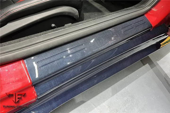FERRARI 812 SUPERFAST & GTS OE STYLE DRY CARBON FIBER DOOR SILLS BSD